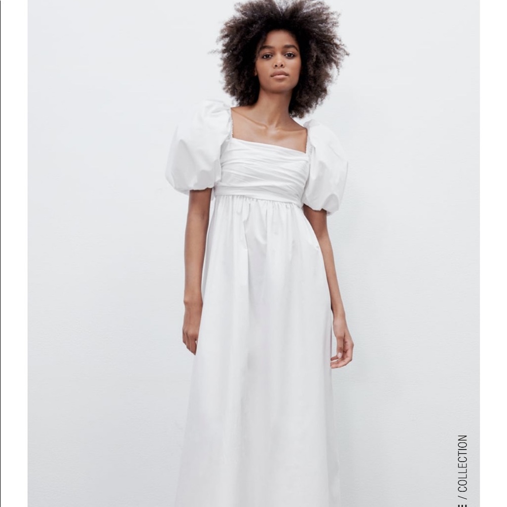 COPY - Zara draped poplin dress
